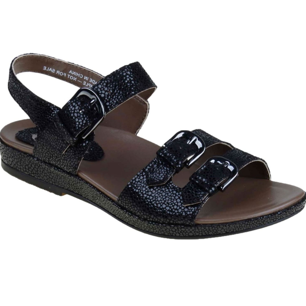 Earthies Verdon Metallic Leather Sandals